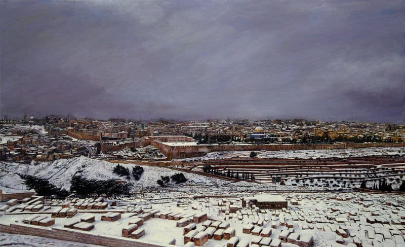 Jerusalem with Snow