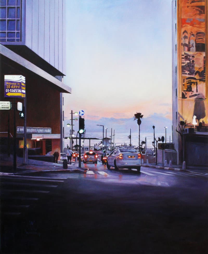 Sunset on Frishman Street