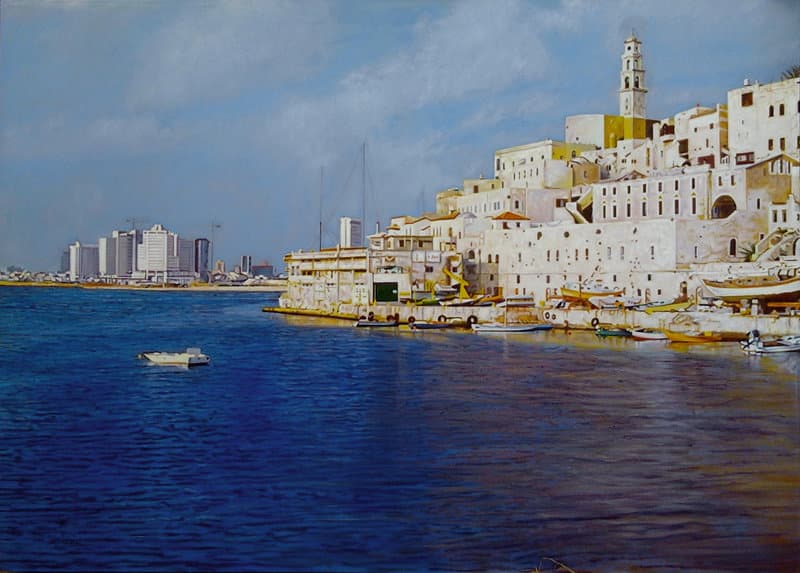 View from Yafo to Tel Aviv